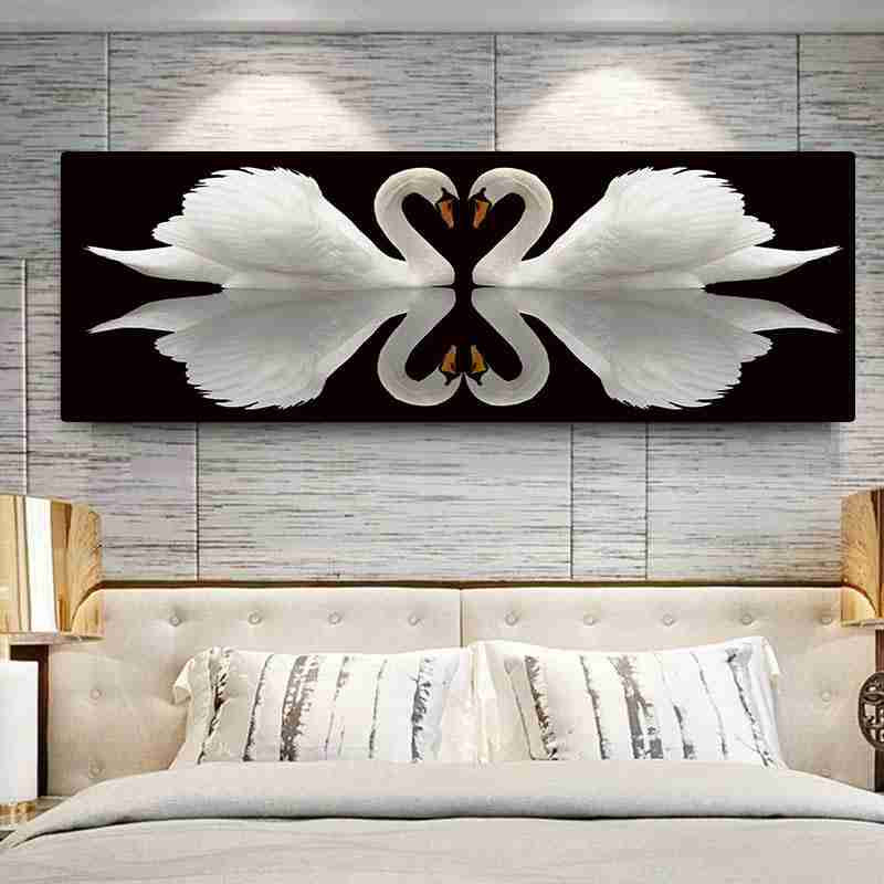Swans in love