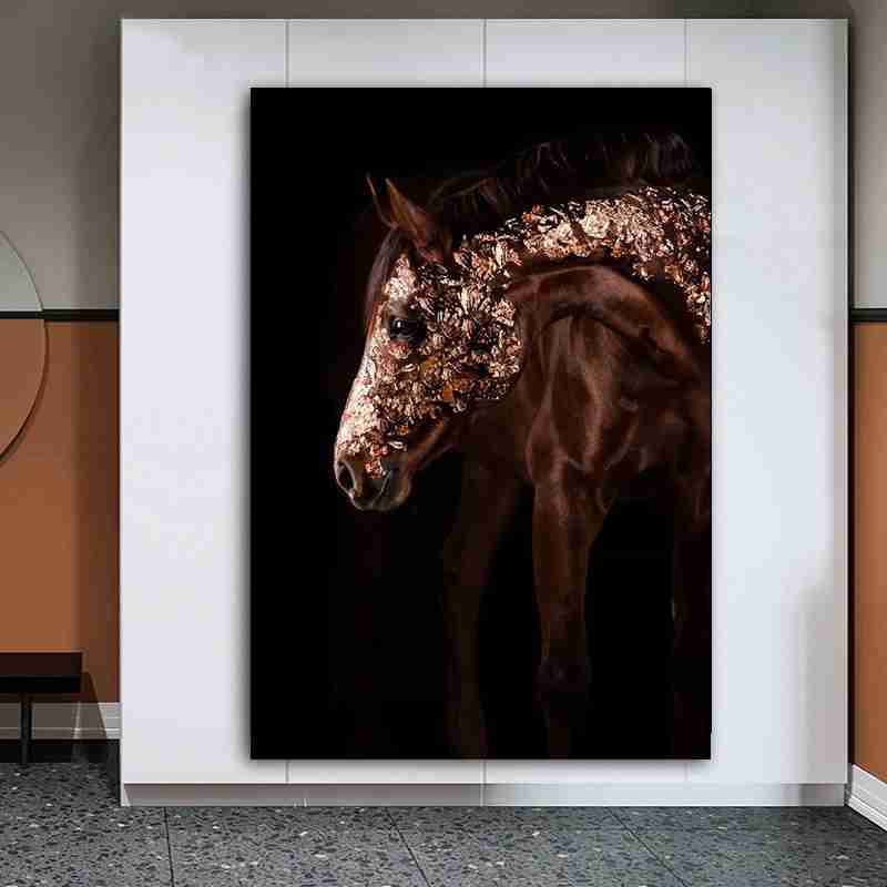 Golden brown horse