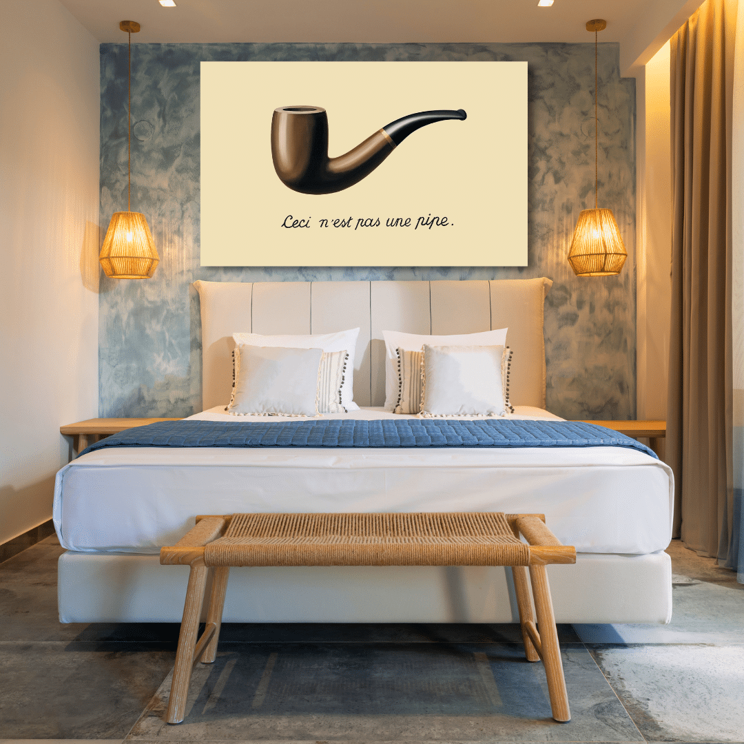 Ceci n'est pas UNE pipe print canvas canvas