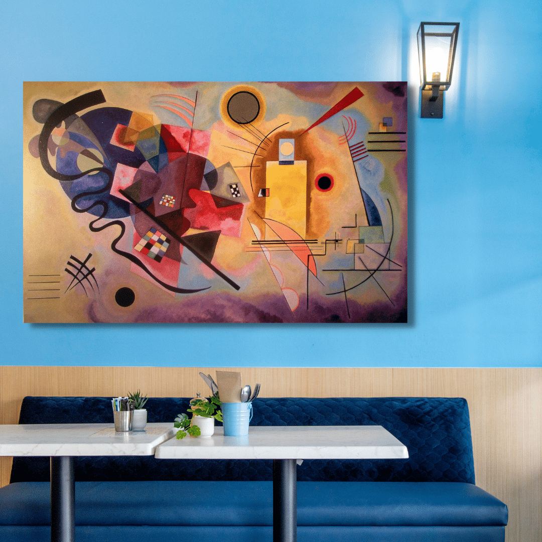 Colored abstractionism canvas printing canvas