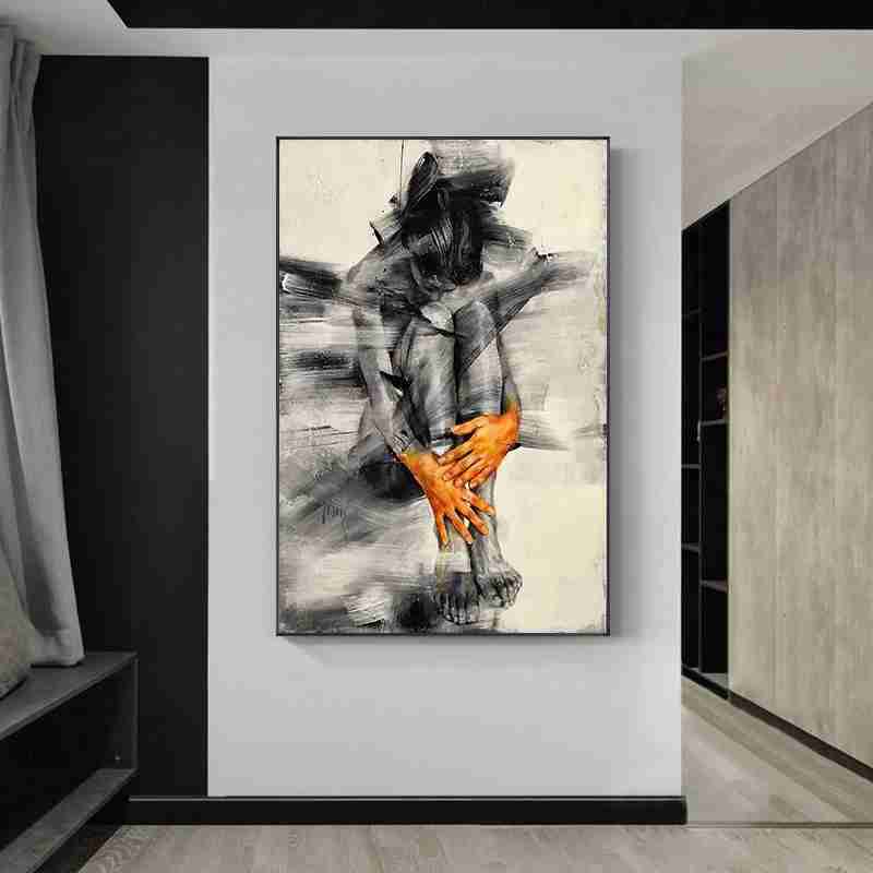 Painting of abstract woman
