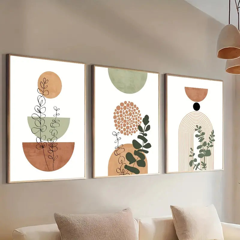 Astratti Boho moderni - Set 3 Pezzi