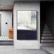 Blu e Bianco Astratto