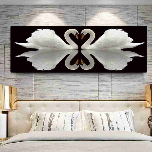 Swans in love