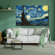 Lienzo de impresión nocturna estrellada lienzo van gogh