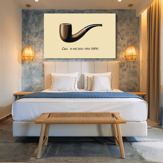 Ceci n'est pas UNE pipe print canvas canvas