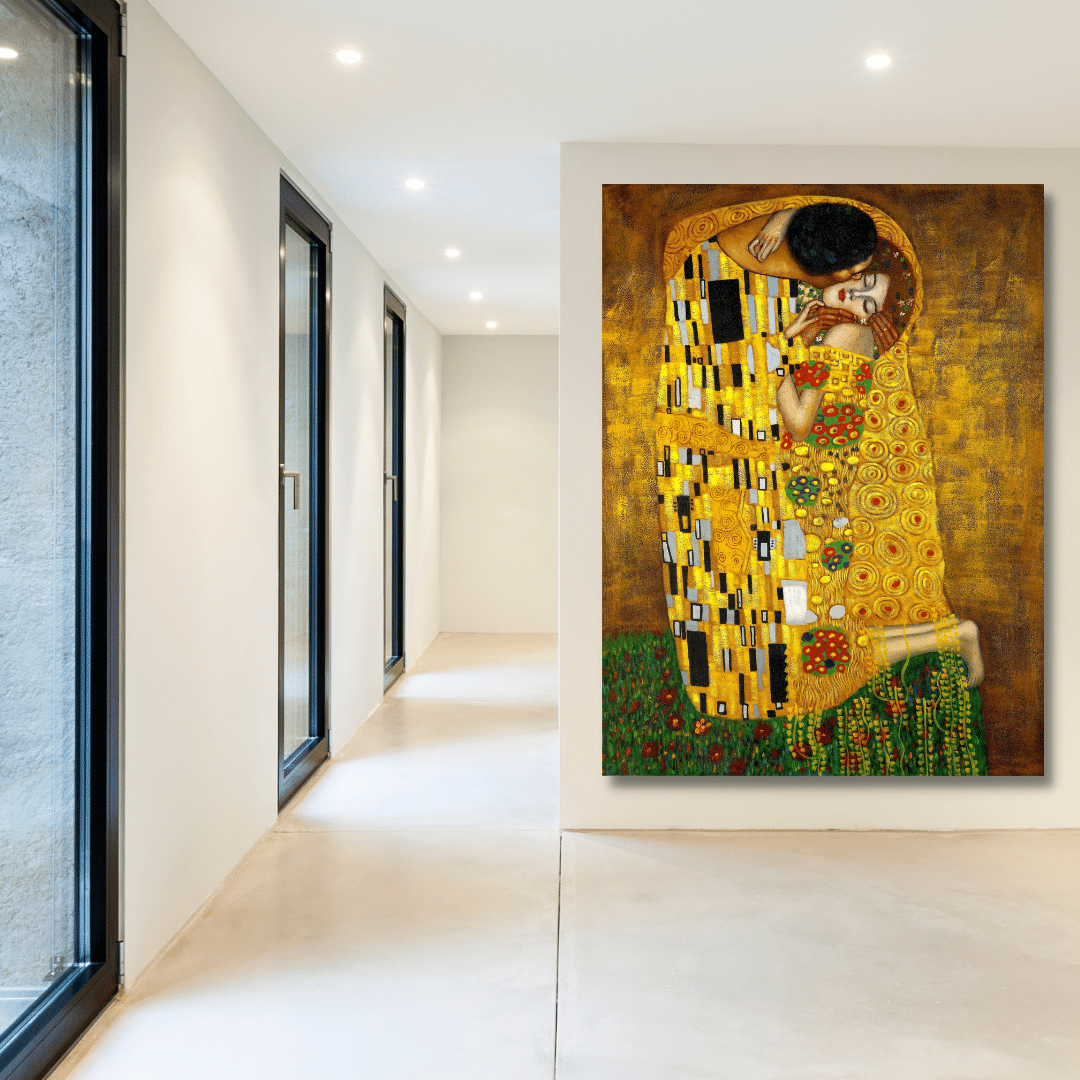 Canvas canvas print kiss