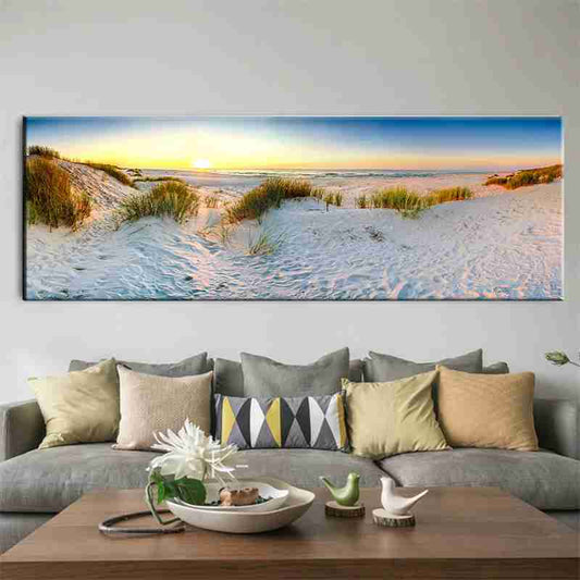 Sand dunes by the sea