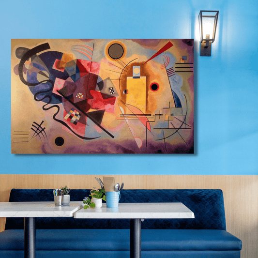 Colored abstractionism canvas printing canvas