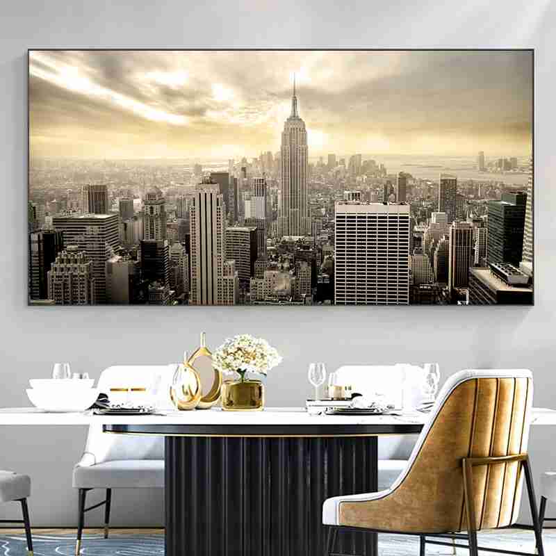 Skyline di New York di Sera