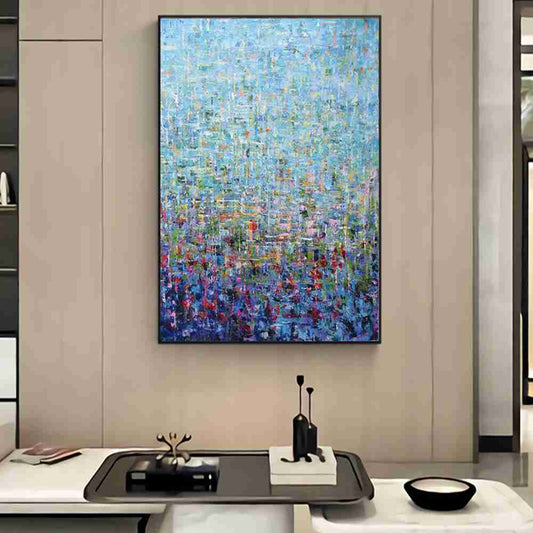 Pollock style blue