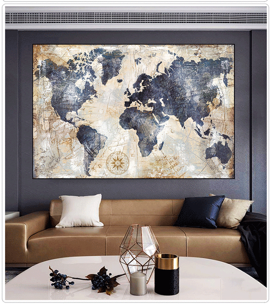 Blue World map