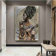 African Woman Graffiti