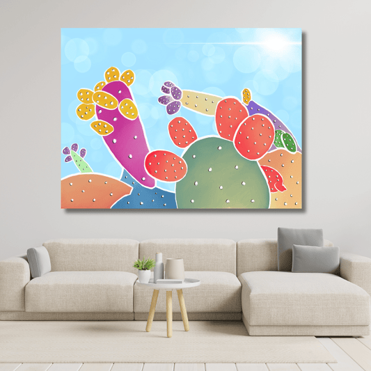 Nighty blue prickly pears - Sicily