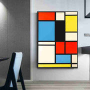 Composition with blue, red and yellow - Piet Mondrian