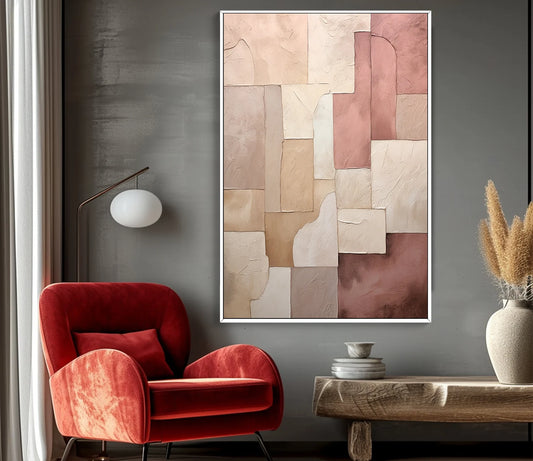 Astratta geometrica rosa