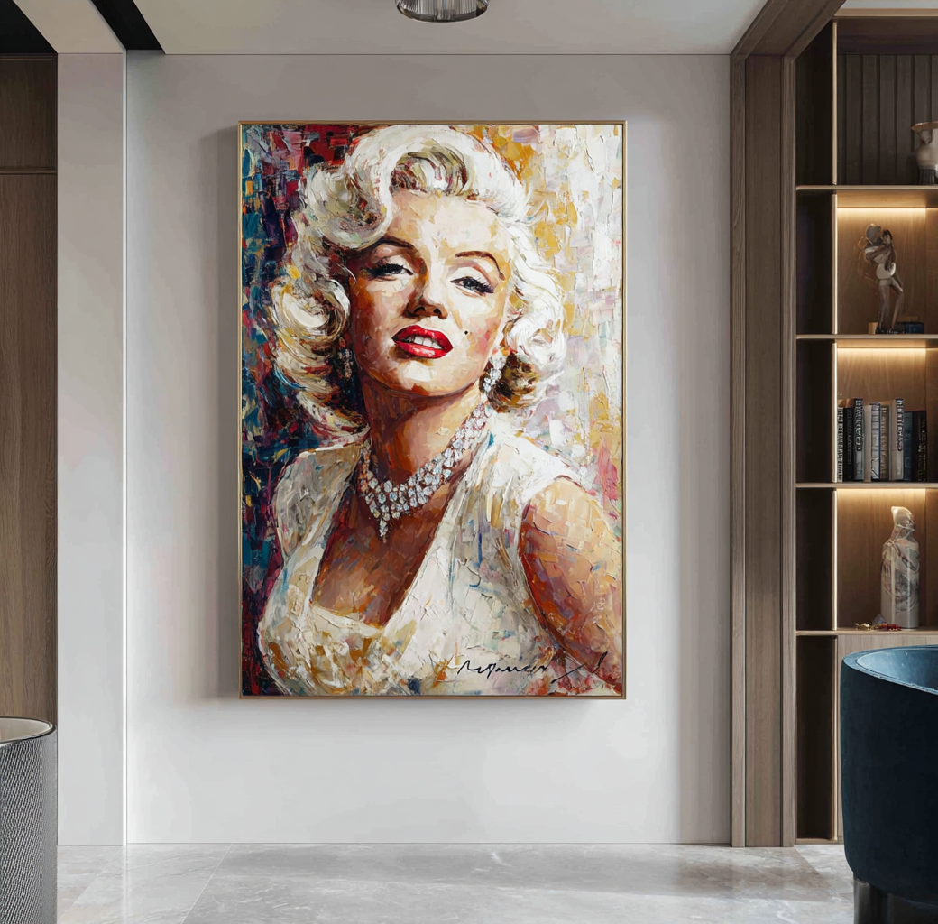 Glamour painting Marilyn Monroe