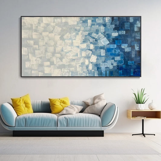 Astract landscape Wabi Sabi Blu