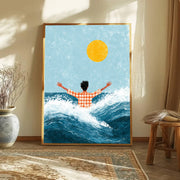 Saluto al sole in mezzo al mare