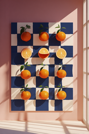 Scacchiera di arancio