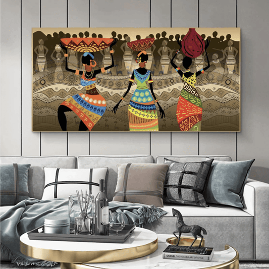 Abstract African dance