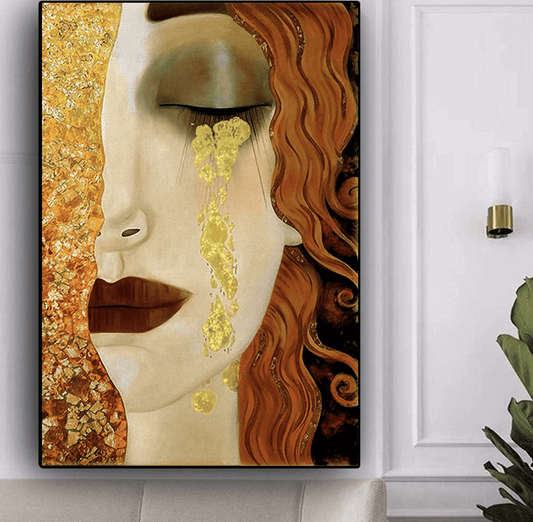 Golden tears and kiss - Gustav Klimt