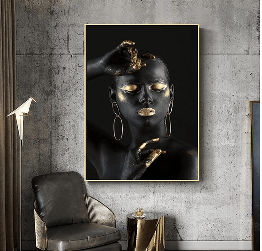 Reflective African woman