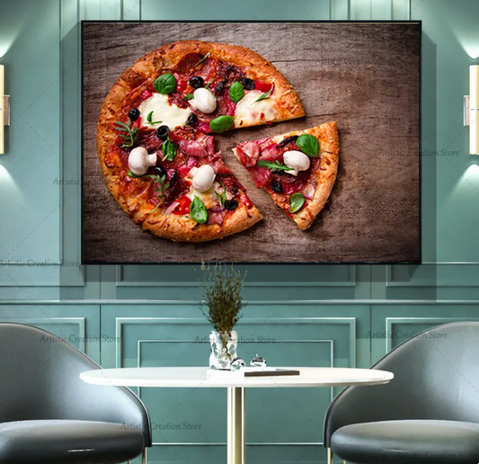 Sliced ​​pizza
