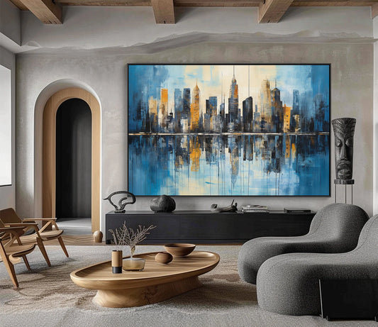 Vista della città di New York