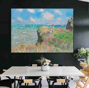 Passeggiata sulla scogliera a Pourville - Monet