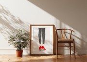 Woman's red heel