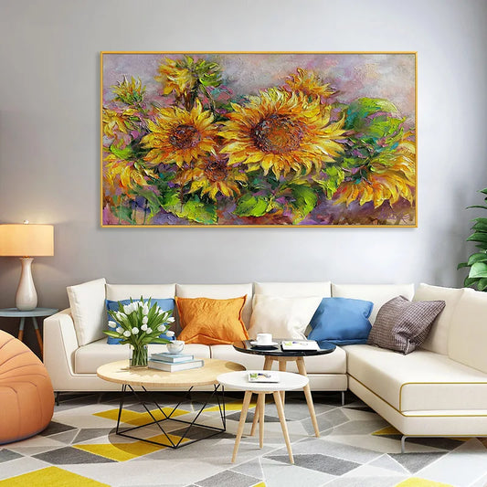 Abstract sunflowers
