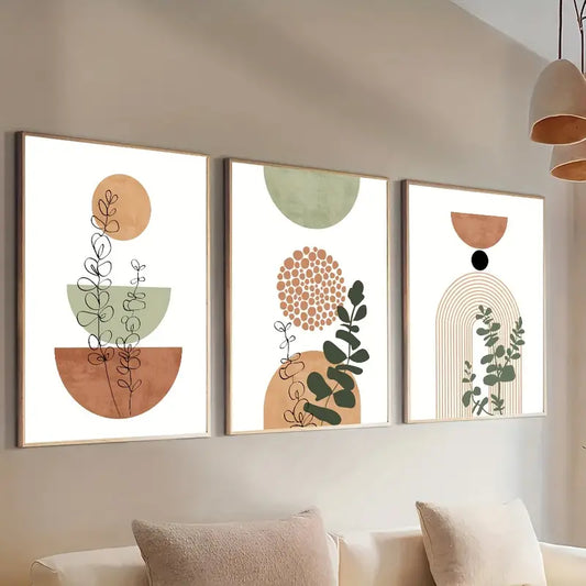 Astratti Boho moderni - Set 3 Pezzi