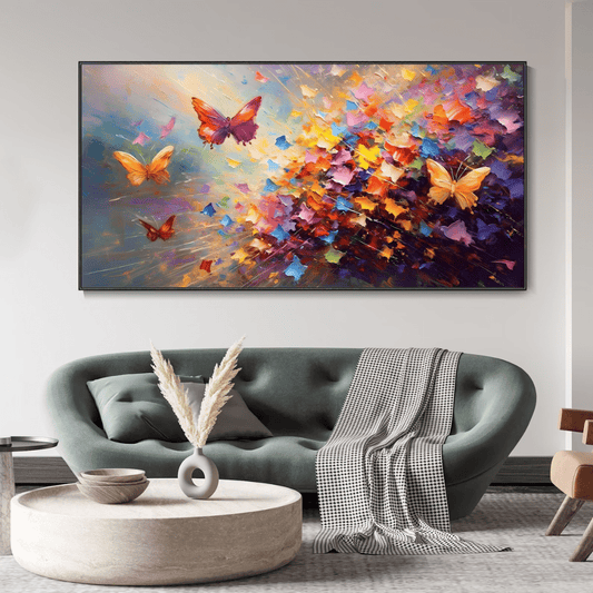 Flying butterflies
