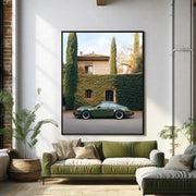 Porsche verde elegante