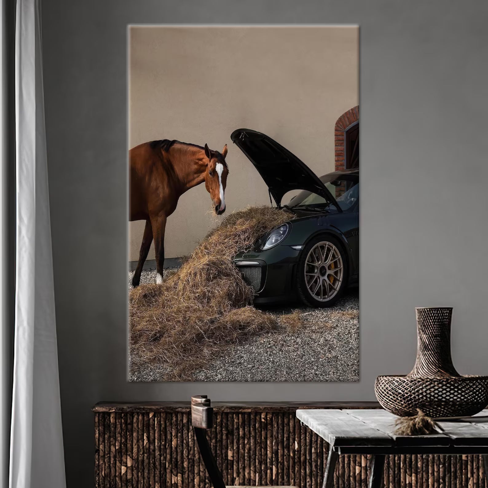Porsche y el caballo