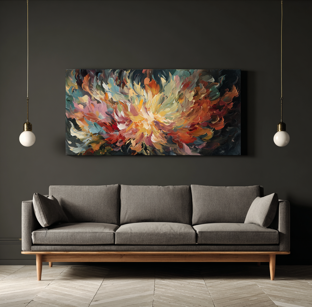Pennellate di petali arcobaleno