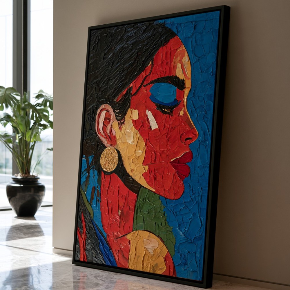 Sguardo Astratto in Rosso